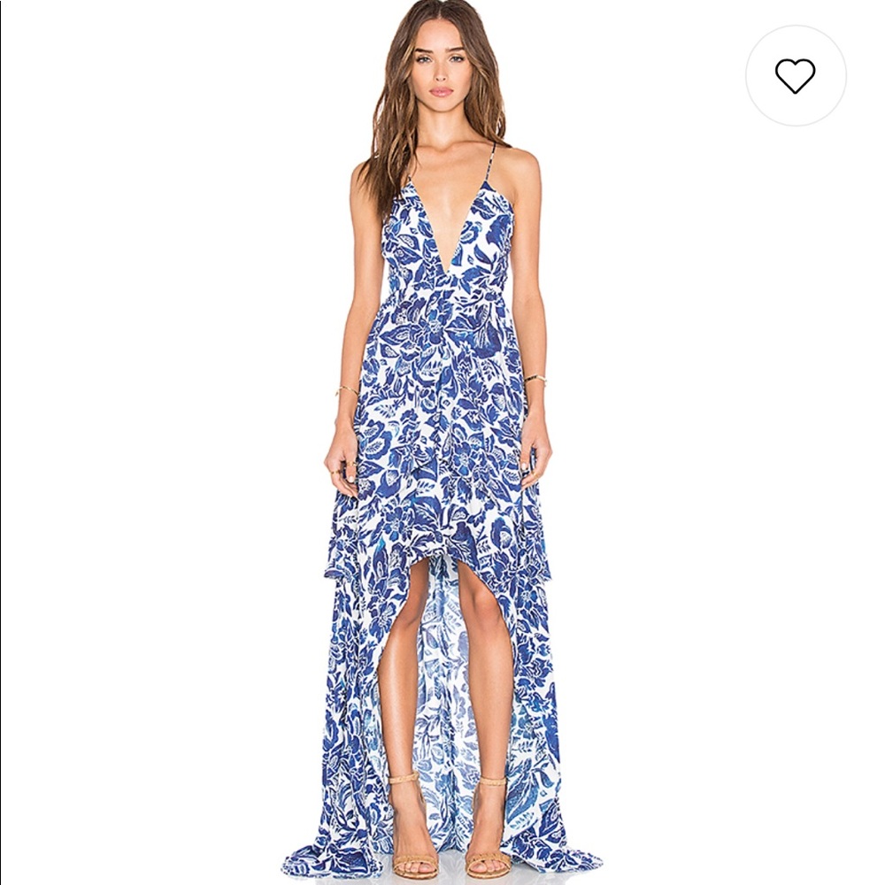 Jetset Diaries // Floral Maxi Indigo Jungle Dress